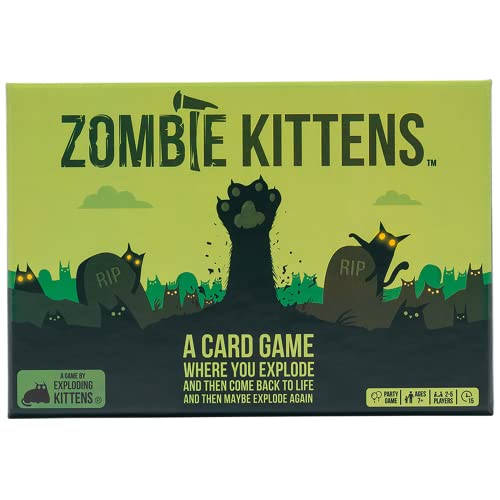 Zombie Kittens by Exploding Kittens - Card Games for Adults Teens & Kids - Fun Family Games