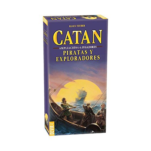 Devir - Catan, Piratas y Exploradores, juego de mesa (BGPIR56) - Ampliación para 5 y 6 jugadores