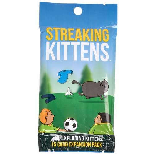 Streaking Kittens Expansion Pack by Exploding Kittens - Card Games for Adults Teens & Kids - Fun Family Games - A Russian Roulette Card Game
