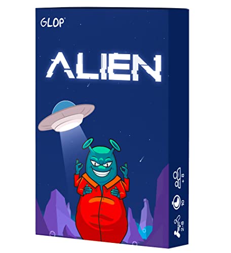 Glop Alien, Juegos de Mesa Niños 8+ Años y Adultos, Divertidos Juegos de Mesa Familia, Regalo Niño/Niña, Reglas Sencillas, Fomenta el Pensamiento Estratégico y Habilidades de Cálculo.