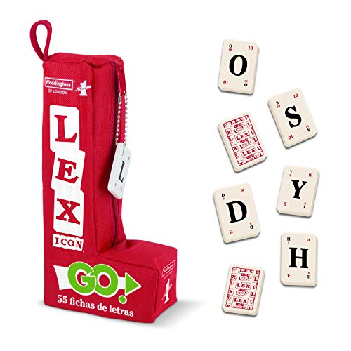 LEX-GO Juego de Mesa de Letras y Palabras - un Juego Rápido para Casa o Viajes