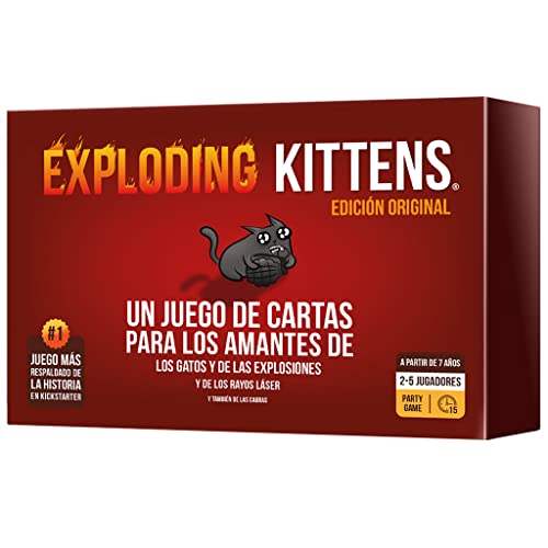 Exploding Kittens - Juego de Cartas en Español - EKIEK01ES