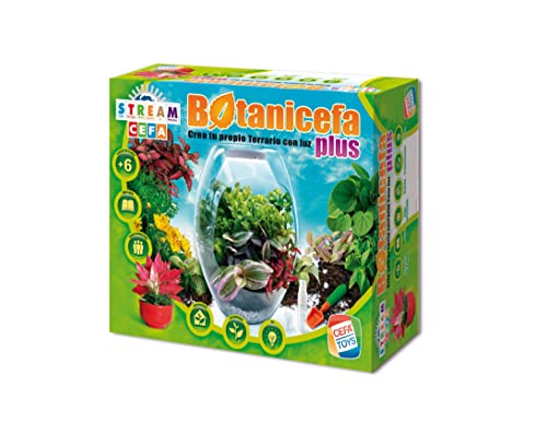 Cefa Toys - Botanicefa Plus, Juego Educativo, Terrario con Luz, Incluye Libro Guía, Apto para Niños a Partir de 6 Años