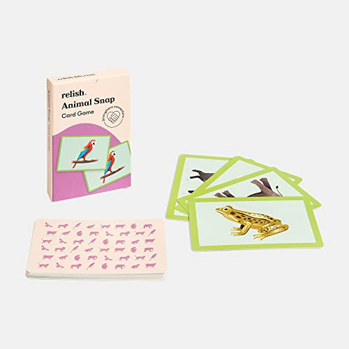 Relish Animal Snap - Juegos de tarjetas de imagen grandes - Productos de Alzheimer y actividades de demencia/juguetes para personas mayores