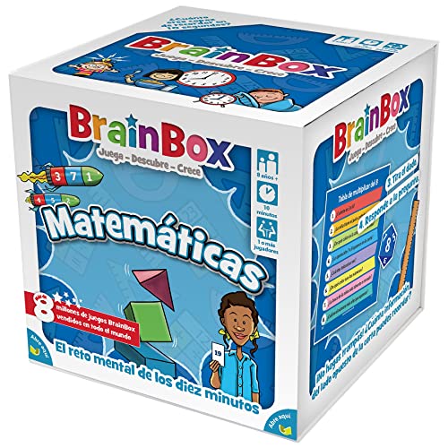 Brain Box Green Board Games BrainBox Matemáticas - Juego de Mesa en Español (Exclusivo ), G123418