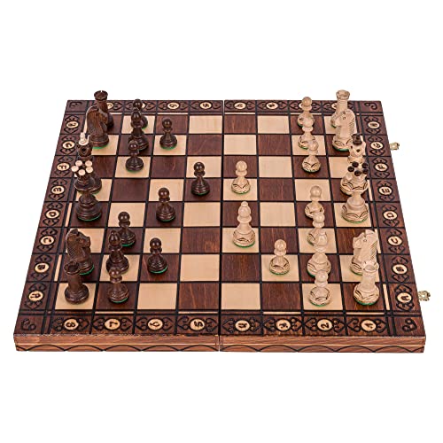 Square - Ajedrez de Madera - SENADOR Lux - 41 x 41 cm - Piezas de ajedrez & Tablero de ajedrez