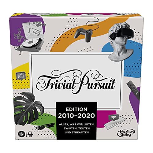 Hasbro La edición 2010 de Trivial Pursuit incluye los años 2010-2020, juego de mesa para adultos y adolescentes, para 2-6 jugadores a partir de 16 años, idioma alemán