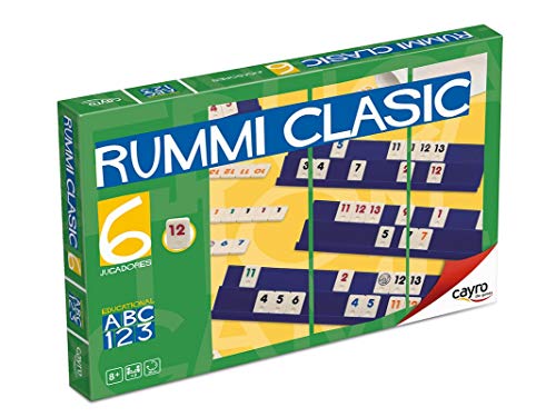 Cayro - Rummi Classic 6 Jugadores - Juego Tradicional - Juego de Mesa - Desarrollo de Habilidades cognitivas y lógico matemáticas - Juego de Mesa (712)