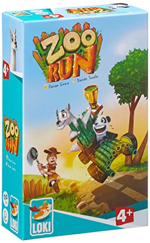 Lúdilo-Zoo Run Loki, Mesa para niños, cooperativo, Juegos educativos Infantiles, Color carbón 51600