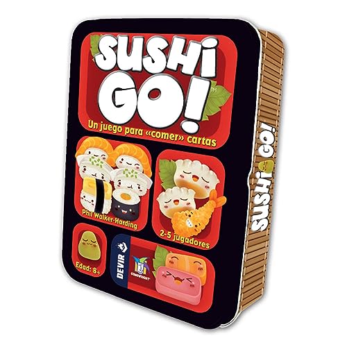 Devir - Sushi Go, Juego de Cartas de Mesa con Amigos, Fiestas, 8 años (BGSUSHI)