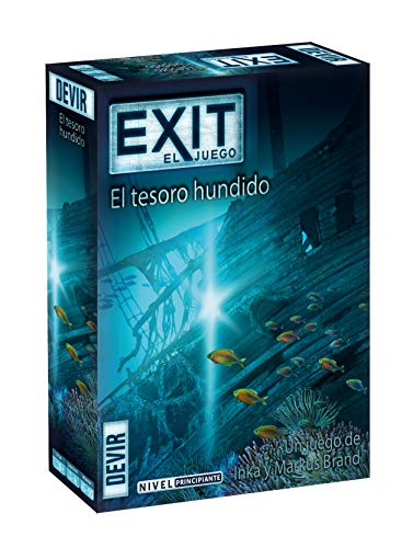 Devir - Exit: El tesoro hundido, Juego de mesa, escape room, Juego de mesa con amigos, juegos de mesa 2 jugadores (BGEXIT7)