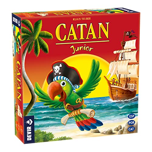 Devir- Catan Junior, juego de mesa, en castellano, catalán y portugués (BGCATJU)
