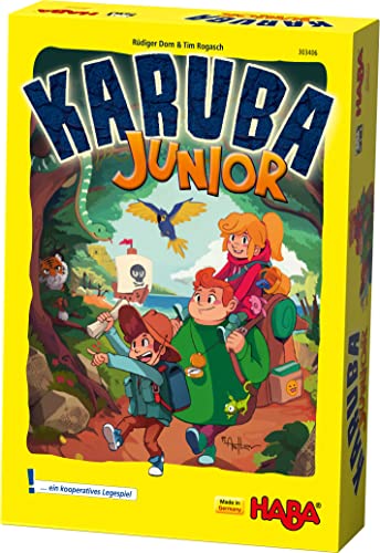 Haba Karuba Junior 303406 Haba Spiele - Juego de Mesa Infantil para 1-4 Jugadores