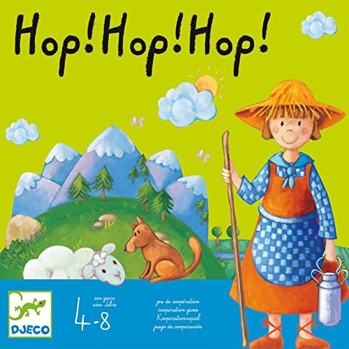 Djeco 81237 Hop! hop! hop! Juego de cooperación, Multicolor