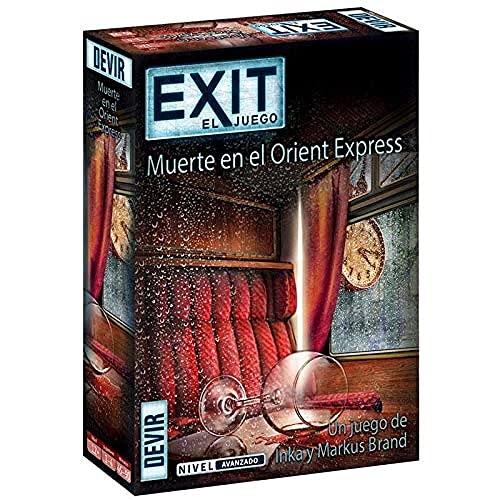 Devir - Exit: Muerte en el Orient Express,  Juego de mesa, escape room, Juego de mesa con amigos, juegos de mesa 2 jugadores (BGEXIT8)