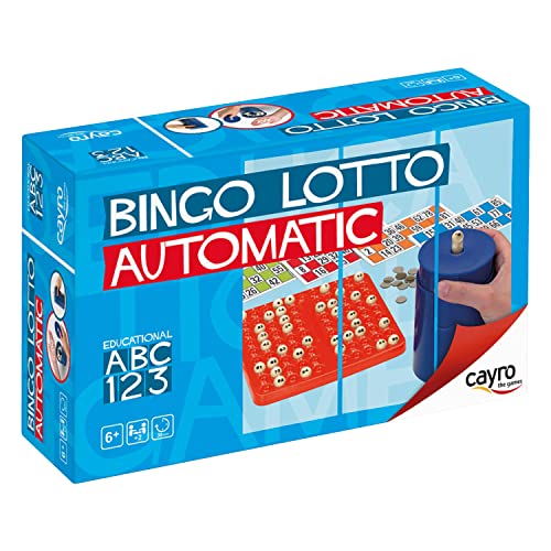 Cayro - Bingo - + 6 Años - Modelo Automático - Juego Divertido de Mesa - para Niños y Adultos - Incluye 48 Cartones Diferentes - Ideal 2 a 8 Jugadores