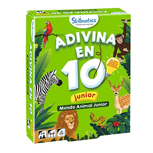 Ludilo - ¡Adivina En 10! Mundo Animal Junior | Juegos Educativos Niños 3 Años | Juegos De Mesa Niños | Juegos para Niños 3 Años O Más | Juegos Infantiles