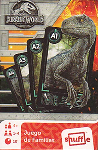 Shuffle Fun Jurassic World Juego de Cartas, Multicolor (Cartamundi 108479992)