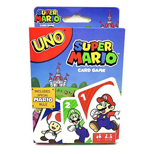 Super Bros Mario All Wild Kart Juego de Cartas ZONSTORE -Super Bros Mario Juego de Mesa con 112 Cartas, Adecuado para 2 - 10 Jugadores, Juego Infantil,15 Minutos,Juego de Mesa,a Partir de 7 años