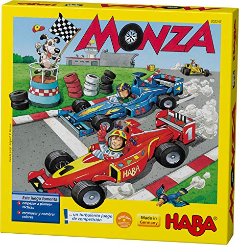 HABA-302247 Monza Juego Infantil de Mesa, Multicolor, Talla Unica (4416)