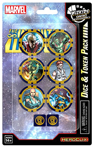 Last level- Marvel HEROCLIX-Avengers Infinity Set Tokens Juegos de Mesa, Multicolor (WZK73152)